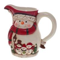 742547 Кувшин Снеговики  1200 мл   L20 5 W12 H18 см