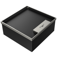 Лючок в пол 24 мод. (12 мод. 45х45 мм.), металл