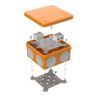 Коробка огнестойкая для о/п двухкомпонентная 60-0300-FR10.0-4 Е15-Е120 RAL2004 100х100х50 (14 шт/кор) Промрукав