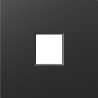 Накладка 1-я для розеток RJ45,TV,SAT, матовый карбон, серия A07