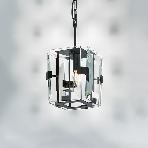 713217 Люстра NOVARA 1x40W E14 ЧЕРНЫЙ МАТОВЫЙ