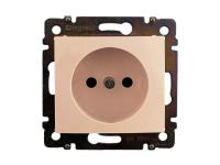 Legrand Valena Крем Розетка 1-ая с/з с защитными шторками