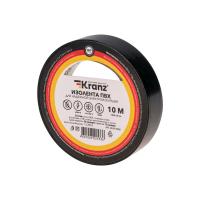 Изолента ПВХ 0,13х15 мм, 10 м, черная KRANZ