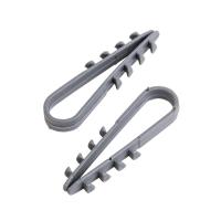 Дюбель-хомут нейлоновый 5-10мм, круглый, серый (100 шт/уп) PROconnect