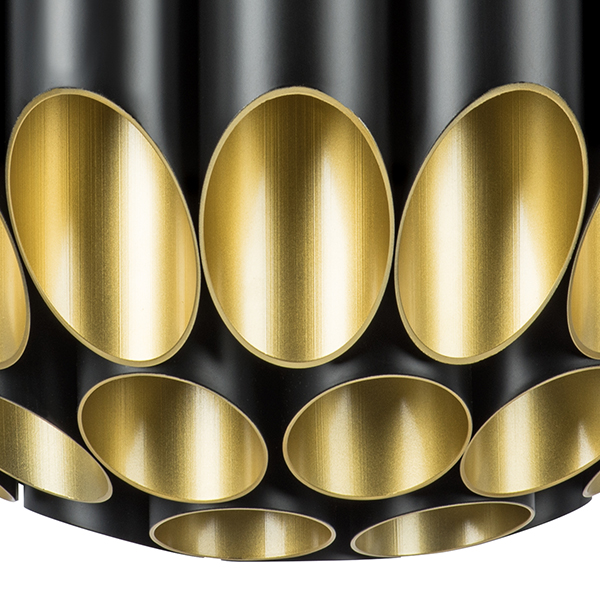 720807 Люстра SIENA 80х40W G9 ЧЕРНЫЙ/ЗОЛОТО