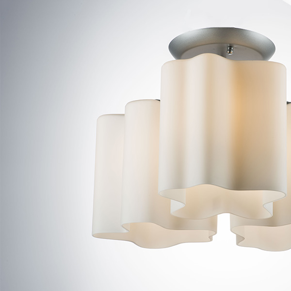 802030 Люстра NUBI 3х40W E27 ХРОМ/БЕЛЫЙ