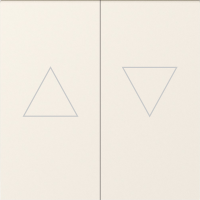 Клавиша 2-я со стрелками для жалюзи, матовый кремовый, серия A07