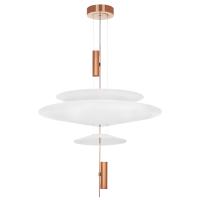 814532  2КОР! Люстра VIOLA LED 3x6W 560LM РОЗОВОЕ ЗОЛОТО/БЕЛЫЙ 3000K