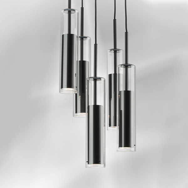 756057 Люстра CILINO 5х40W GU10 MATT BLACK