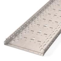 Лоток перфорированный Стандарт INOX (AISI 409) 400х50х3000 (1,0 мм) (6 м/уп) Промрукав