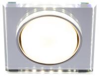 Встраиваемый светильник со светодиодной подсветкой ЭРА DK LD50 MR GX53 зеркальный