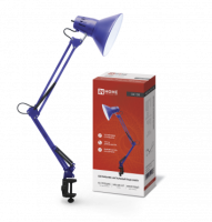 Светильник наст п/лампу на струбцине СНС 13Ф 60Вт E27 230В ФИОЛЕТОВЫЙ IN HOME