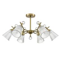 8046/6C CLASSI LN25 77 латунь/прозрачное стекло Люстра потолочная Е14 6*40W 220V AURICA