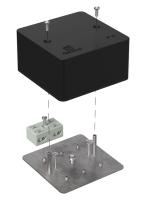 Коробка огнестойкая разветвительная для кабель-канала 40-0460-FR6.0-4-2-Р Е15-Е60 RAL9005 85х85х45 (44 шт/кор) Промрукав