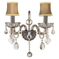 715627 Бра NATIVO 2x40W E14 КОНЬЯК/ЧЕРНЫЙ ХРОМ/БЕЖЕВЫЙ