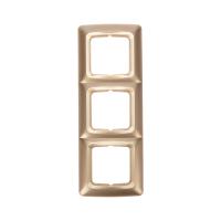 DEA Рамка 3-я горизонтальная Золотой Металлик KRANZ 