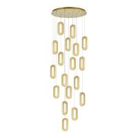 SL6506.203.18 Светильник подвесной ST-Luce Золотистый/Золотистый, Прозрачный LED 18*9W 3000K ALLUNGO