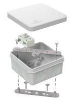 Коробка огнестойкая разветвительная для о/п двухкомпонентная 60-0210-FR6.0-4-2-Р Е15-Е60 RAL7035 80х80х40 Промрукав