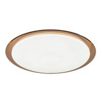 Светильник потолочный светодиодный ЭРА Классик с ДУ SPB-6-70-RC Saturn 70Вт 3000-6500К 5950Лм коричневый кант