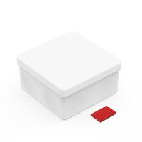 Коробка распределительная 60-0300-9003-ПП для ПМ двухкомпонентная безгалогенная (HF) белая 100х100х50 с противопожарной пластиной (66шт/уп) Промрукав