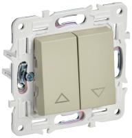 SKANDY Выключатель жалюзи 10А SK-V12B бежевый IEK