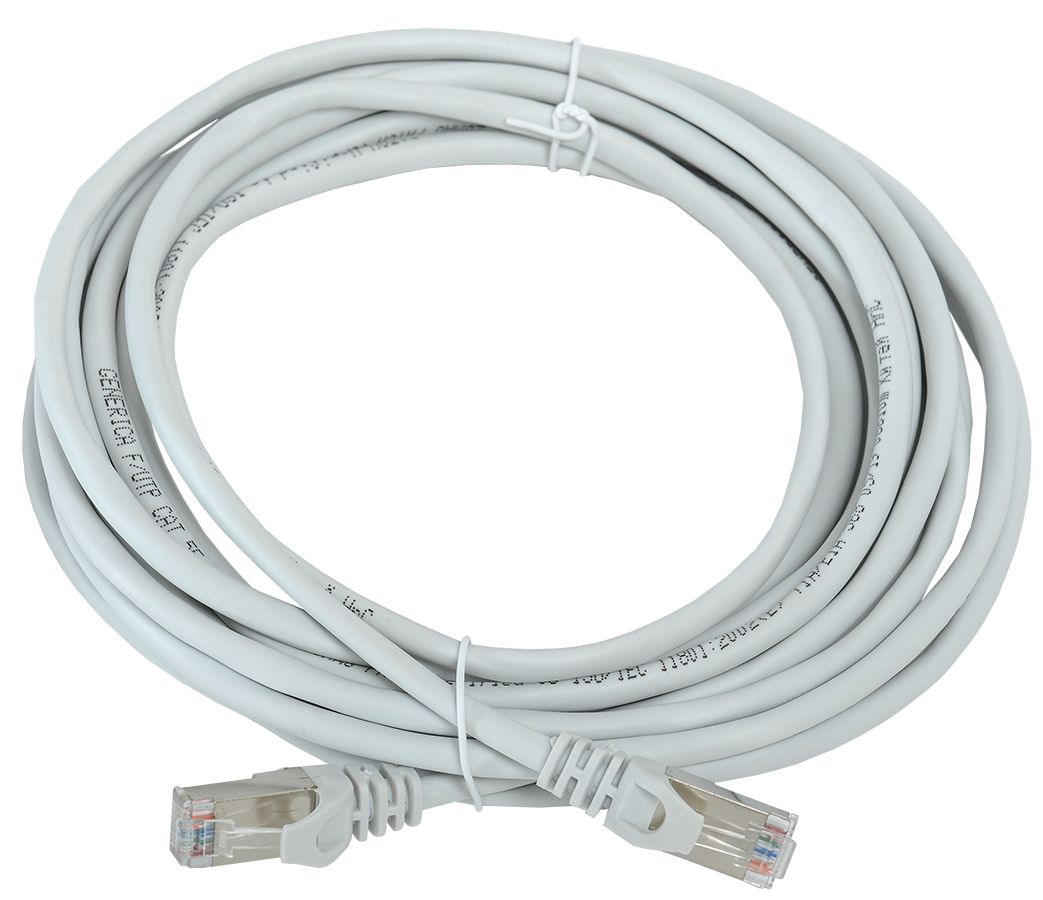 Шнур коммутационный (патч-корд) кат.5E FTP 10м серый GENERICA