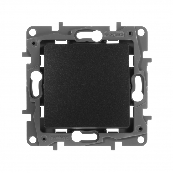 Legrand Etika Антрацит Переключатель 1-клавишный  авт.клеммы  10 AX  250 В