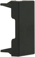 Заглушка 1 мод., черн. матовая  (22.5х45мм)