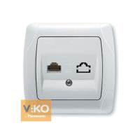 90561032 Розетка компьютерная RJ45 белая  VIKO Carmen