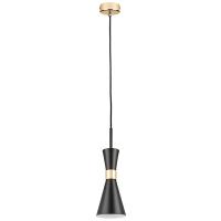 816017 Люстра DUMO 1х40W E14 ЧЕРНЫЙ МАТОВЫЙ/ЗОЛОТО