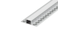 Встраиваемый алюминиевый анод. профиль под ГКЛ 12,5мм, 60,2х15х2000мм. В комплекте матовый экран, 4 торцевые заглушки, алюминий