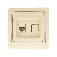 Лондон Розетка Phone 1-мест. беж. EKF PROxima