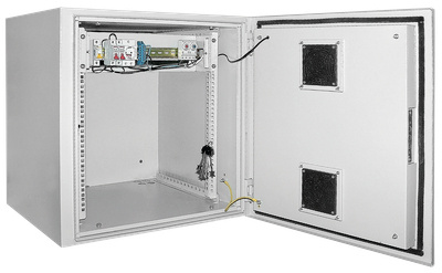 ITK Шкаф уличный 19 9U 650x600  IP55 дверь металл  серый
