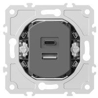 USB зарядное устройство, 12Вт тип A,С , серия DB