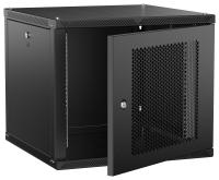 ITK LINEA W Шкаф настенный 9U 600х600мм дверь перфорированная черный 2.0