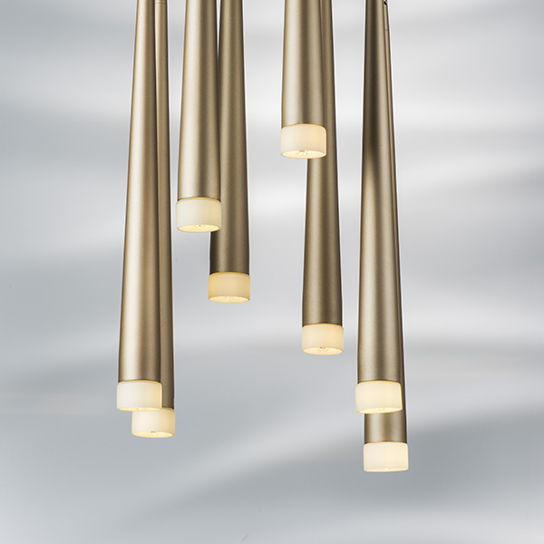 807083 Подвес PUNTO 8х25W G9 chrome + champagne