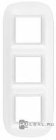 BT Axolute Белый Corian Рамка 2+2+2 мод эллипс