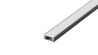 Накладной алюминиевый анод. профиль, 17,4х7х2000мм. В комплекте матовый экран, 4 торцевые заглушки, 4 крепежа, алюминий