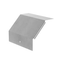 Крышка угла вертикального внешнего 90 градусов Профи INOX (AISI 304) 300х100 (1,0 мм) Промрукав
