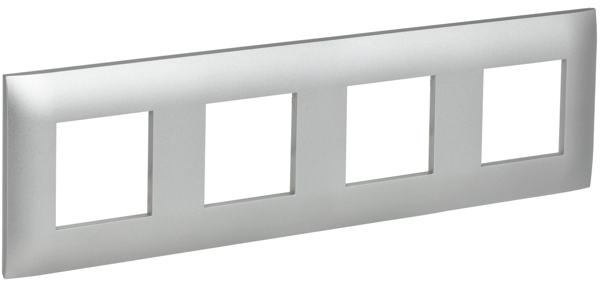 SKANDY Рамка 4-местная SK-F04S серебряный IEK
