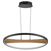 723127 Люстра LODI LED 36W 2880LM ЧЕРНЫЙ/ДЕРЕВО 3000K
