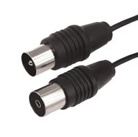 ВЧ-кабель, ТВ-гнездо - ТВ-штекер, 7м, черный REXANT