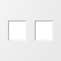 Накладка 2-я для розеток RJ45,TV,SAT, матовый белый, серия A07