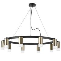 LR0203101 Люстра RULLO 10х50W GU10 ЧЕРНЫЙ/БРОНЗА (571020+214431-10+202431-10)