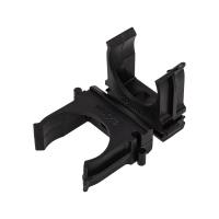 Крепеж-клипса для трубы ø25мм, черная (100 шт/уп) REXANT