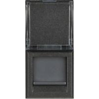 BT Axolute Антрацит Розетка RJ45 STP кат6A