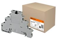 Зажим наборный трехуровневый ЗНТ 2,5-3L (проходной) серый TDM