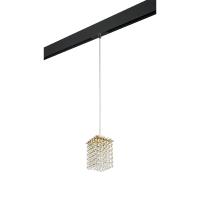 PRO795412 Светильник д/1-фазн трека CRISTALLO 1х40W G9 ЗОЛОТО/ЧЕРНЫЙ (795412+595007)