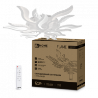 Светильник сд ELEGANT FLAME 120Вт 230В 3000-6500K 8400Лм 1035х895х120мм c пультом ДУ белый IN HOME