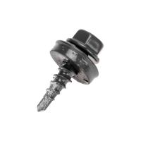 Саморез кровельный 4,8х19мм, окрашенный RAL 7024, короб (250 шт/уп) KRANZ